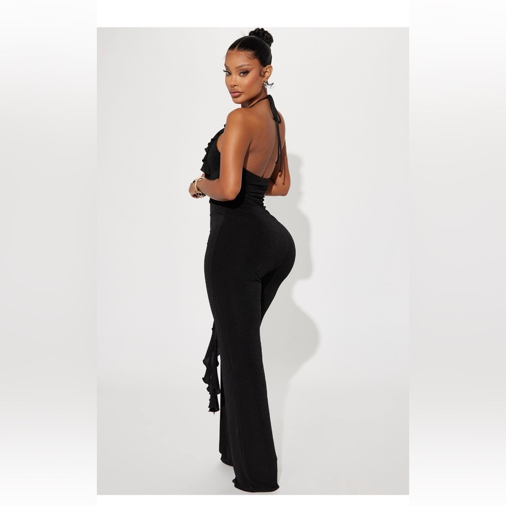Black halyer jumpsuit